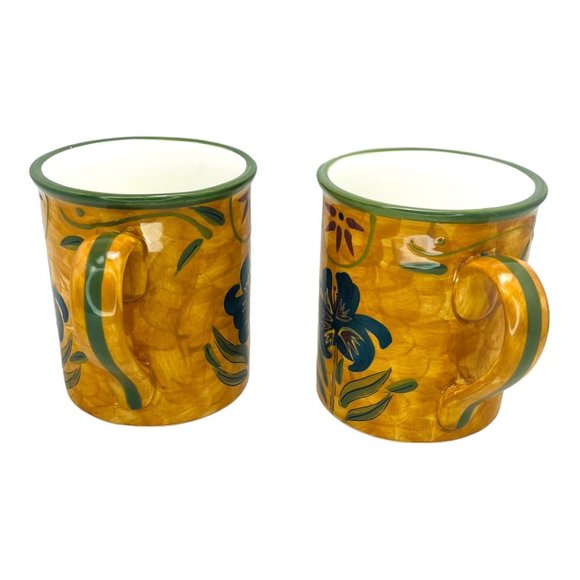 Certified International Ceramic Savannah Mugs Set of 2 by Susan Winget NWT - Picture 2 of 7